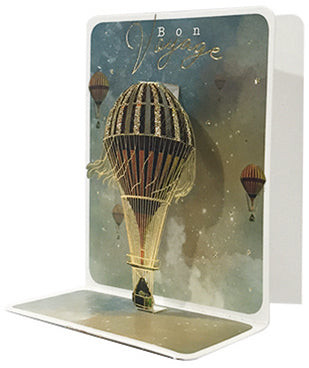Balloons Bon Voyage Pop-up Small 3D Card - Cardmore